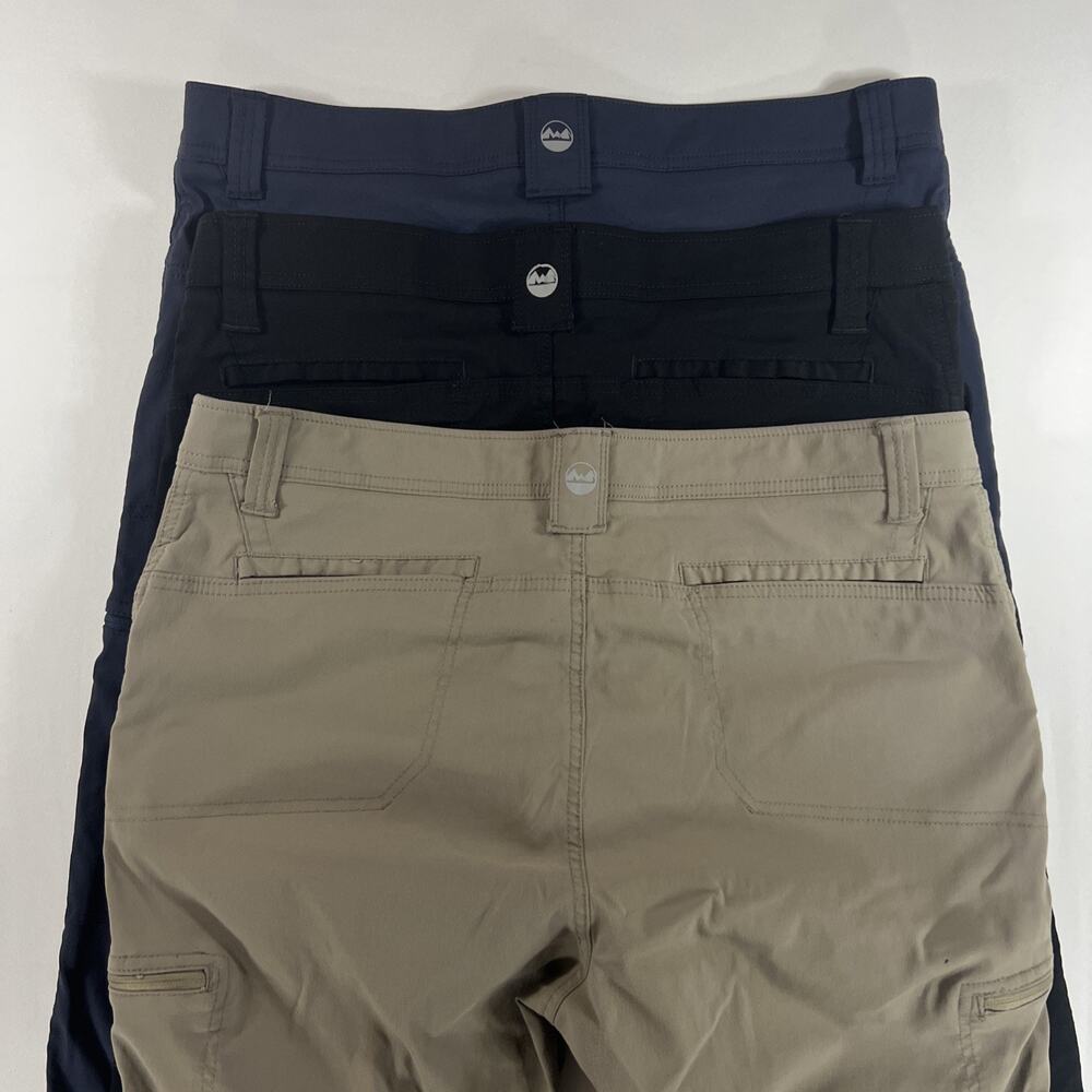 *LOT OF 3* Wrangler ATG Hiking Pants Men's 36x30 Zip Cargo Pocket Nylon Stretch